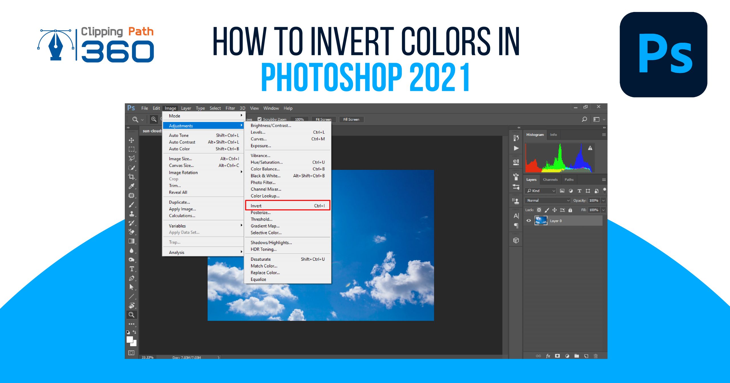 invert colors in photoshop