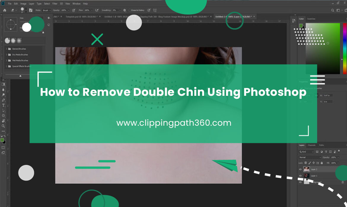 How to Remove Double Chin Using Photoshop Featured Image