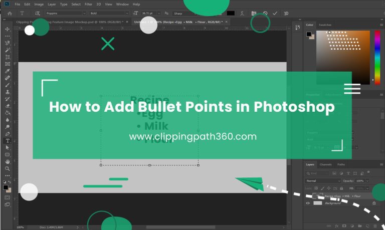 How To Add Bullet Points In Photoshop   How To Add Bullet Points In Photoshop Featured Image 1 768x459 