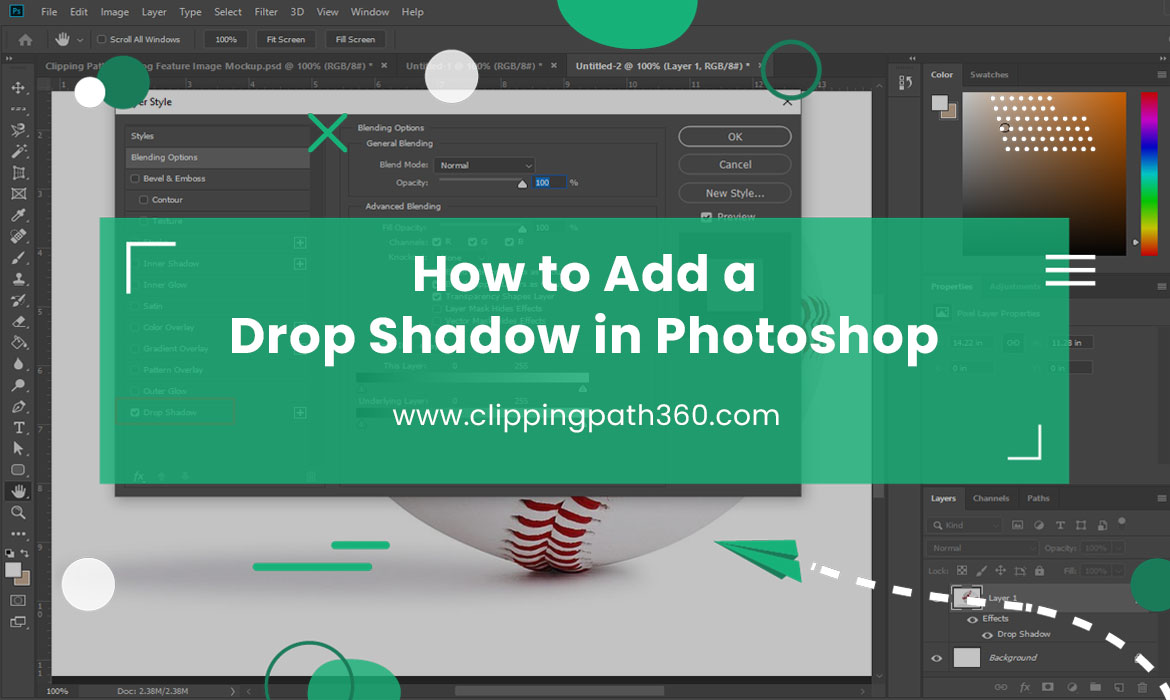 How to Add a Drop Shadow in Photoshop Featured Image