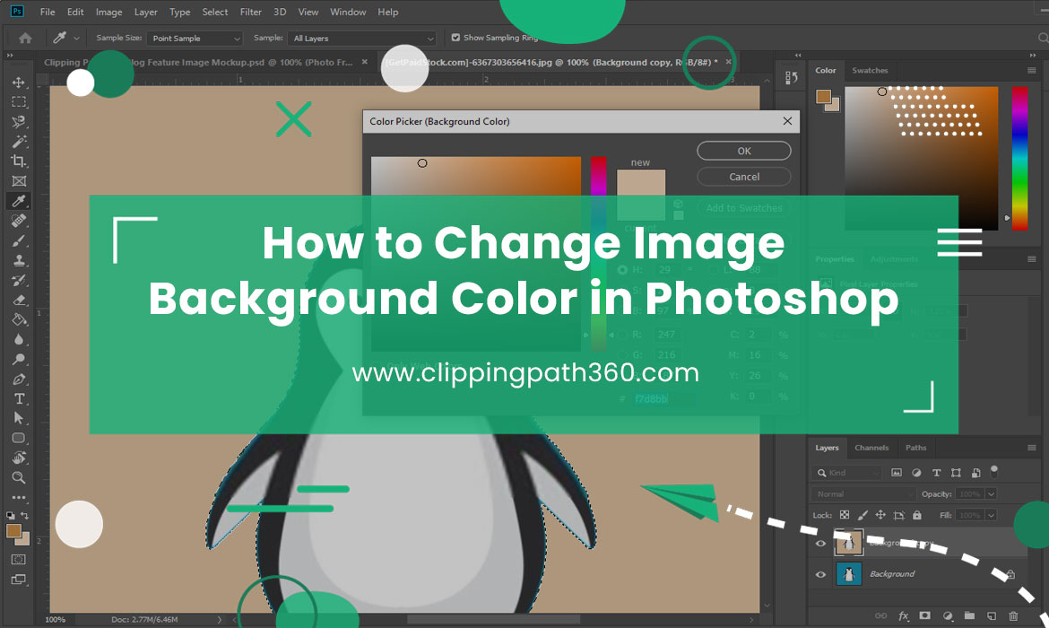 How to Change Image Background Color in Photoshop Featured Image