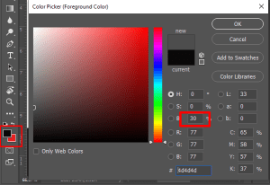 Draw a gradient over the new blank layer
