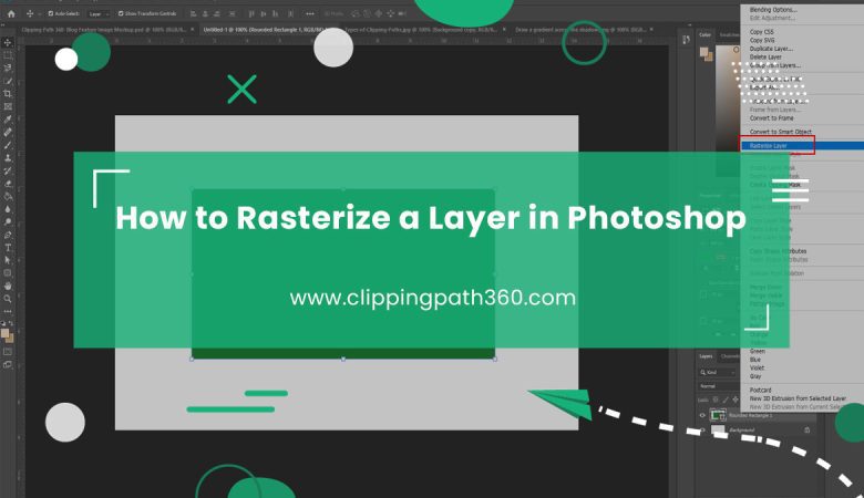 How to Rasterize a Layer in Photoshop