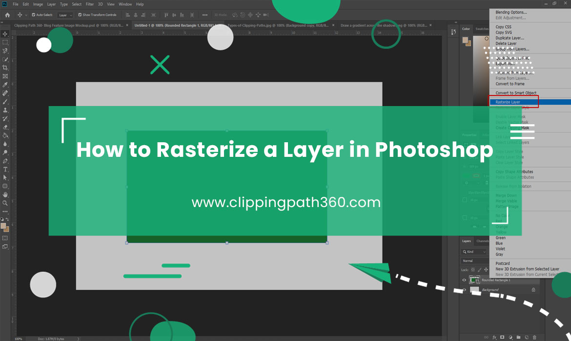 How to Rasterize a Layer in Photoshop Featured Image