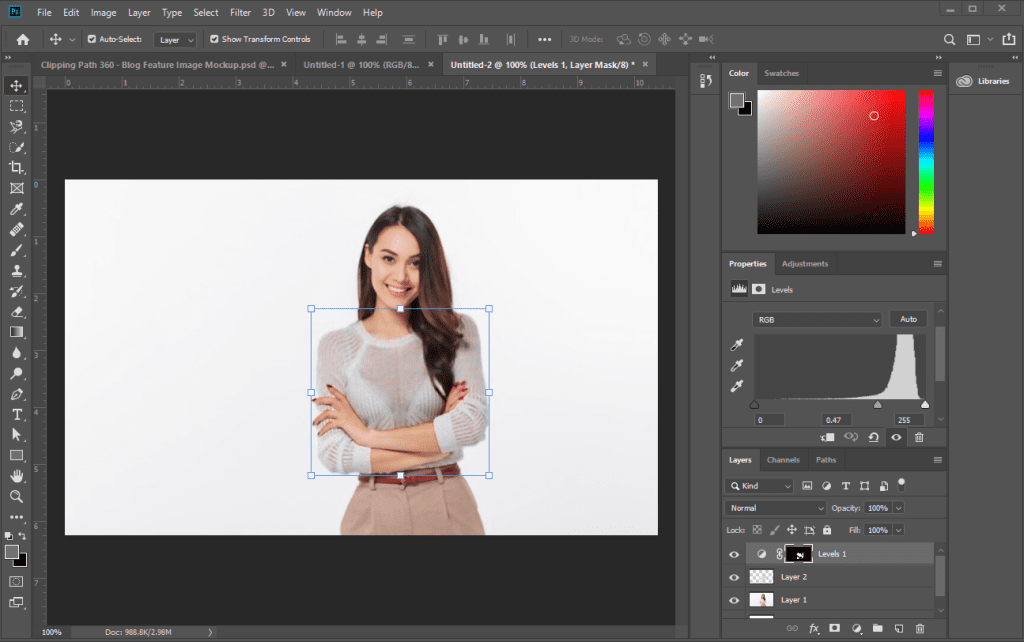 See Through Clothes in Photoshop