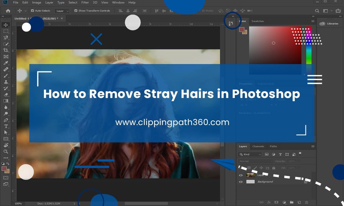 How to Remove Stray Hairs in Photoshop Featured Image
