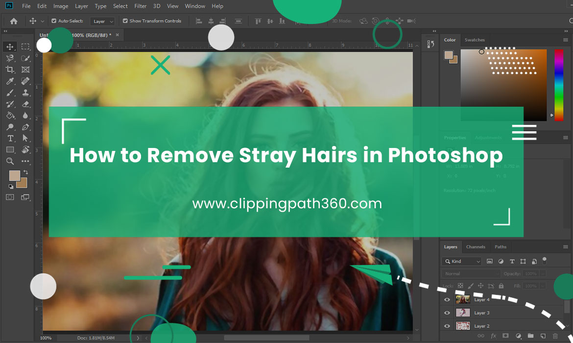 How to Remove Stray Hairs in Photoshop Featured Image