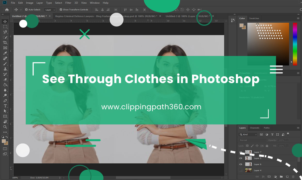 See Through Clothes in Photoshop Featured Image