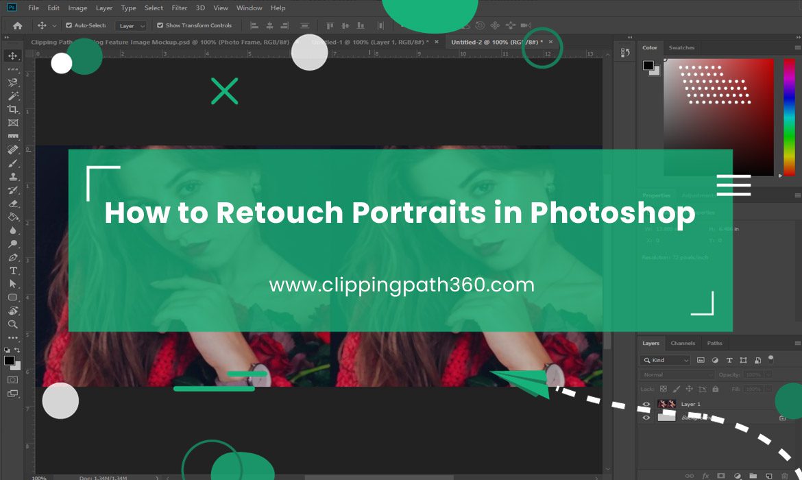 How to Retouch Portraits in Photoshop Featured Image