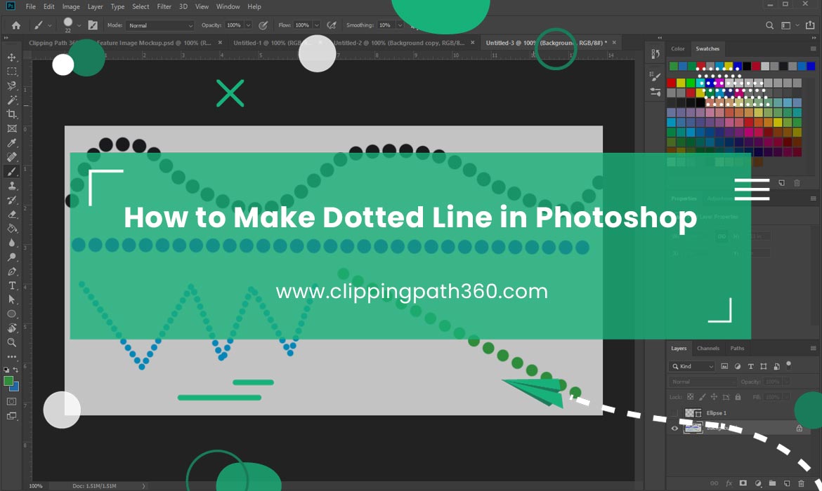 How to Create Dotted Line in Photoshop Featured Image
